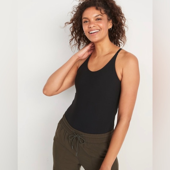 Old Navy Tops - NWT! Black PowerLite LYCRA® ADAPTIV Racerback Shelf-Bra Tank Top - Multiple